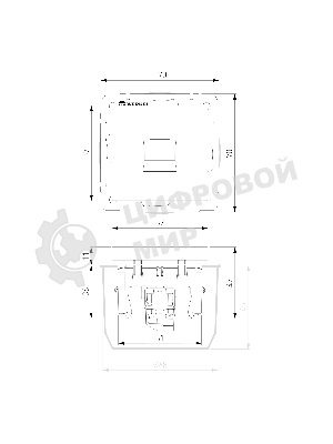 Розетка Ethernet RJ-45 (графит рифленый)