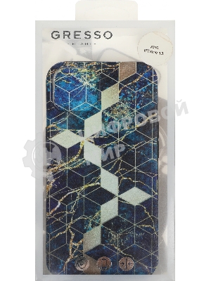 Чехол (клип-кейс) Gresso Meridian, для iPhone 13, синий gr17aaae8887