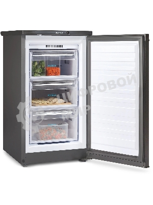 Морозильная камера Бирюса W412 графит, 80л, 3 ящика
