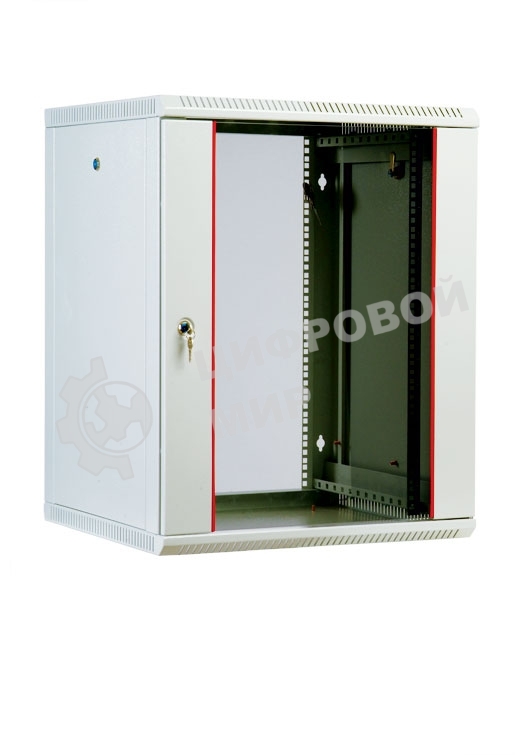 Шкаф телеком. настенный разборный 15U (600х550), съемные стенки, дверь стекло (ШРН-М-15.500) (1 коробка)