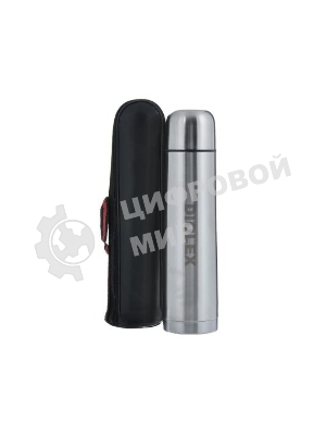 Термос Diolex DX-1000-B 1000 мл, с узкимгорлом, в чехле, нержавеющая сталь