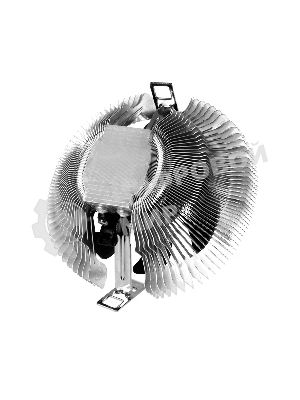 Кулер Cooler ID-Cooling DK-01S серебристый/черный 80мм алюминий 2200rpm 24db 3-pin 65W