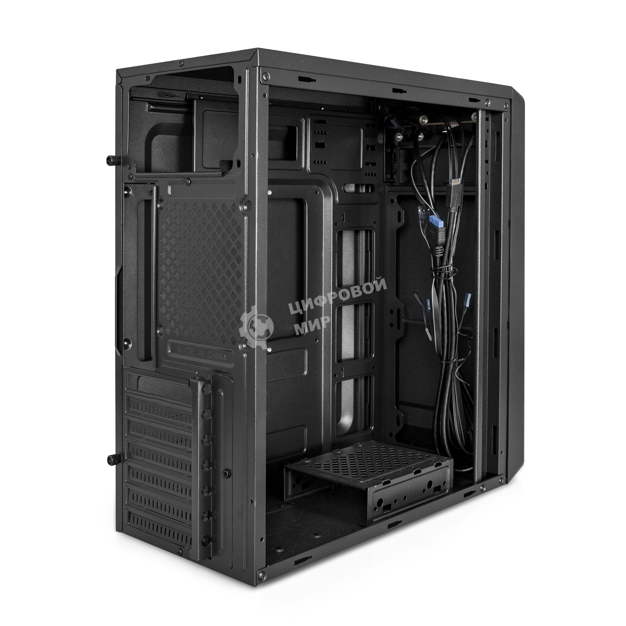Компьютерный корпус Miditower ExeGate EX287372RUS XP-332UC-XP350 (ATX, XP350 с вент. 12см, 2*USB 3.0+1*TypeC, аудио, черный)
