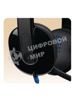 Гарнитура Logitech USB Headset H540 чёрный, проводная, USB