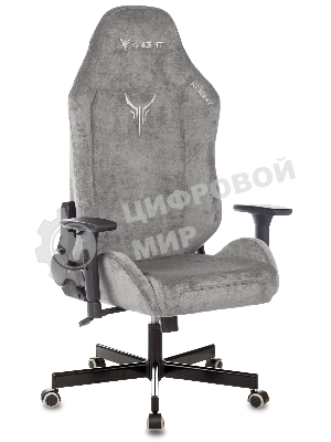 Кресло Бюрократ Knight N1 Fabric серый, ткань, 120 кг, механизм качания