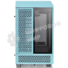 Компьютерный корпус Thermaltake The Tower 100 Turquoise черный без БП miniITX 1x120мм 3x140мм 2xUSB 3.0 audio bott PSU
