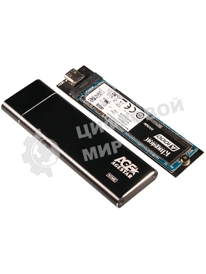 Внешний корпус AgeStar USB 3.1 Type-C M.2 NVME (M-key) AgeStar 31UBNV5C черный, алюминий, черный