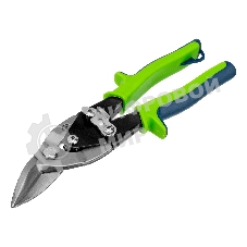 Ножницы по металлу Сибртех, 250 мм, правый рез, сталь С55,двухкомпонентные рукоятки