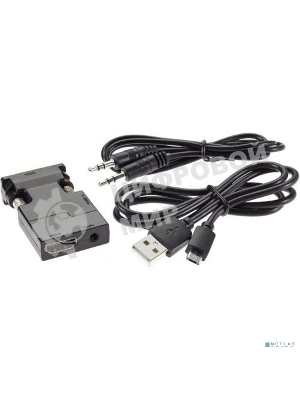 Переходник VCOM CA337A VGA(M)+audio+microUSB --> HDMI(F)1080*60Hz