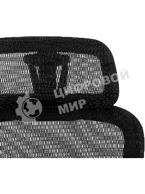 Кресло руководителя Бюрократ 831 черный сетка с подголов. крестов. пластик