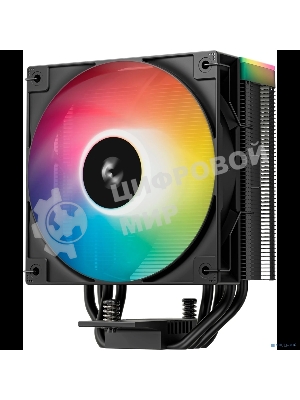 Кулер для процессора DEEPCOOL AG400 BK ARGb V2 черный 120мм алюминий+медь 2100rpm 31.6db 4-pin 220W 154мм