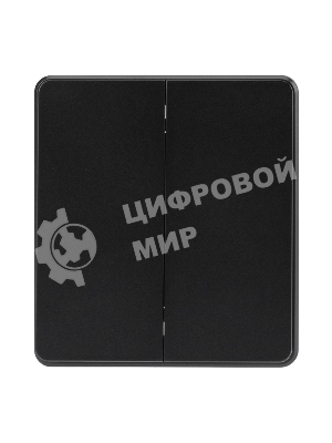 Выключатель Kranz ROUND 2 кл перекрестный (переключатель) 10А с/у оникс