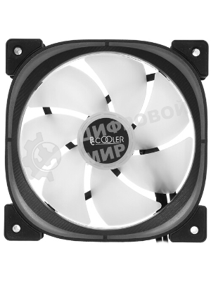 Вентилятор для корпуса PCCooler EF120 ARGb черный, 120 мм, 1500 об/мин, 25.7 дБ, 4 pin