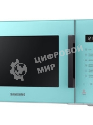 Микроволновая печь Samsung MS23T5018AN/BW голубой, 23 л, 800 Вт, переключатели - сенсор
