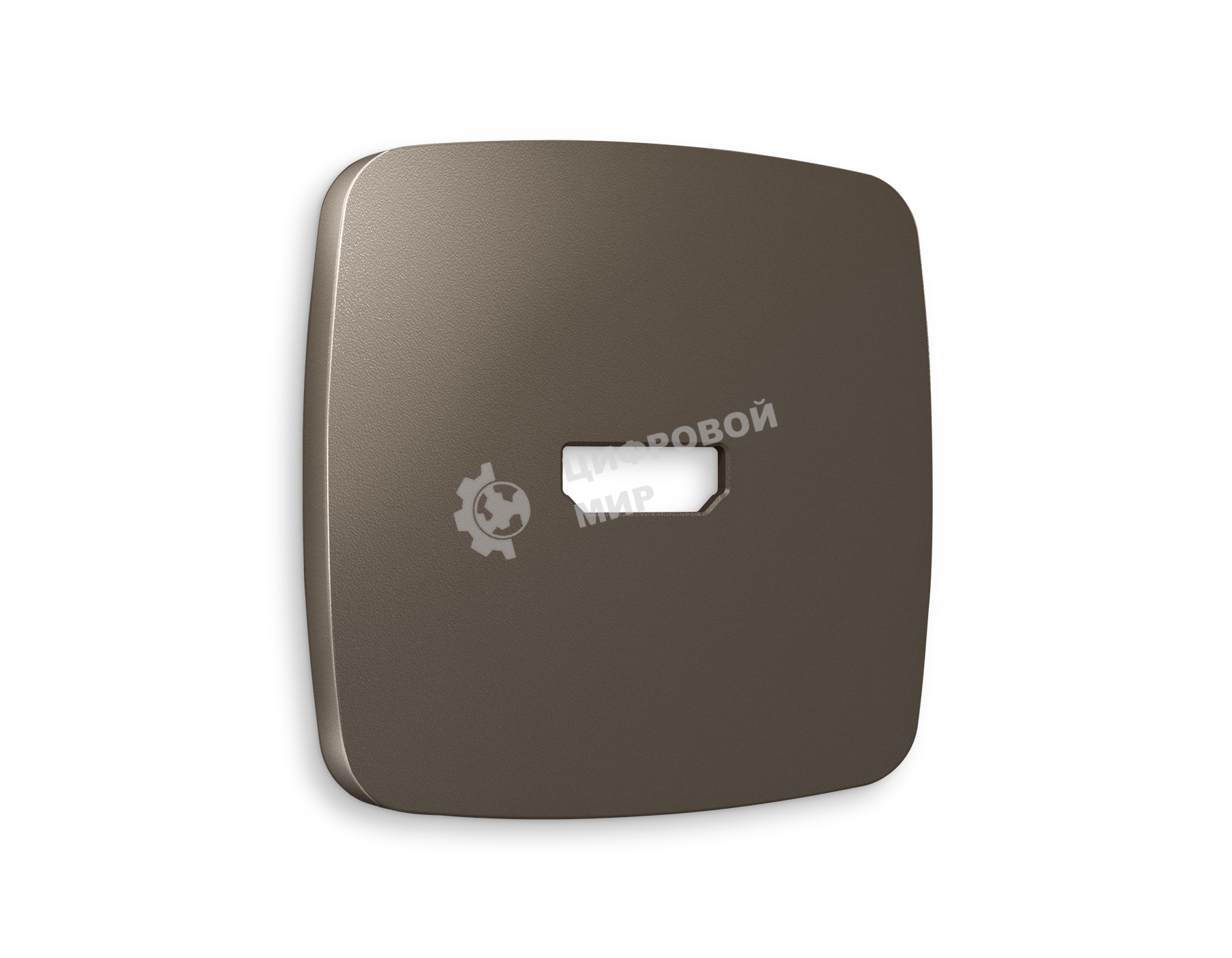 Лицевая панель OMEGA (Темная бронза матовый) для HDMI розетки QUANT OP6440