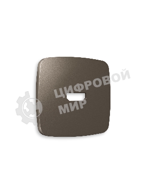Лицевая панель OMEGA (Темная бронза матовый) для HDMI розетки QUANT OP6440