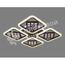 Светильник Ambrella light FA287/4 CF/TI кофе/янтарь 116W 750*750*80 (ПДУ РАДИО 2.4G)