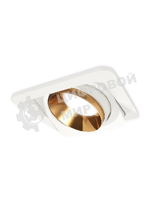 Комплект встраиваемого поворотного светильника Ambrella light XC7658024 SWH/PYG белый песок/золото желтое полированное MR16 GU5.3 (C7658, N7034)