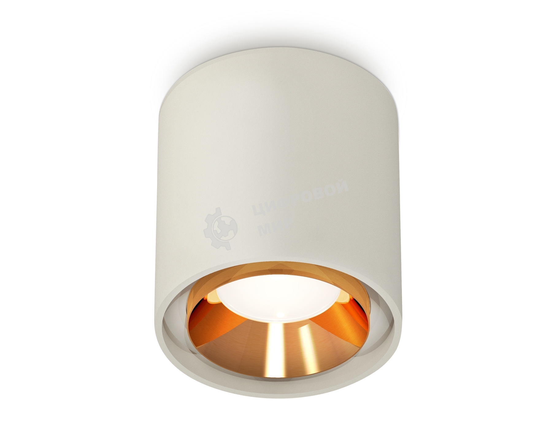 Светильник Ambrella Light XS7724004 SGR/PYG серый песок/золото желтое полированное MR16 GU5.3 (C7724, N7034)
