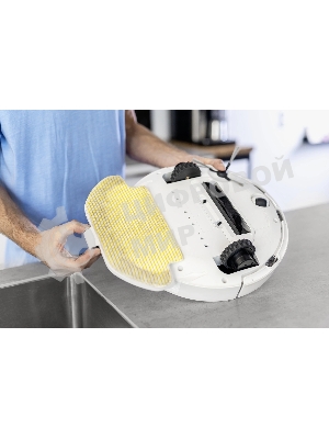 Робот-пылесос Karcher RCV 3 белый, 3200 мAч Li-Ion, уборка сухая/влажная, пылесборник контейнер 0.5 л
