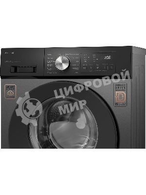 Стиральная машина Weissgauff WM 45127 Direct Drive Inverter Steam Deep Grey серый, загрузка фронтальная 7 кг, 1200 об/мин, класс A+++