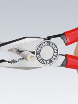 Пассатижи KNIPEX 0302180 180 мм ручки с двухцветными многокомпонентными чехлами