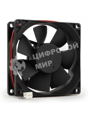 Вентилятор для корпуса Gembird FANPS черный, 80 мм, 2600 об/мин, 27 дБ, 2 pin