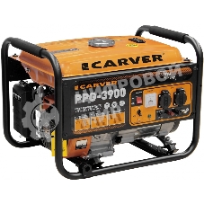 Электрогенератор бензиновый Carver PPG-3900A, 3.2 кВт, 67 дБ, 42 кг