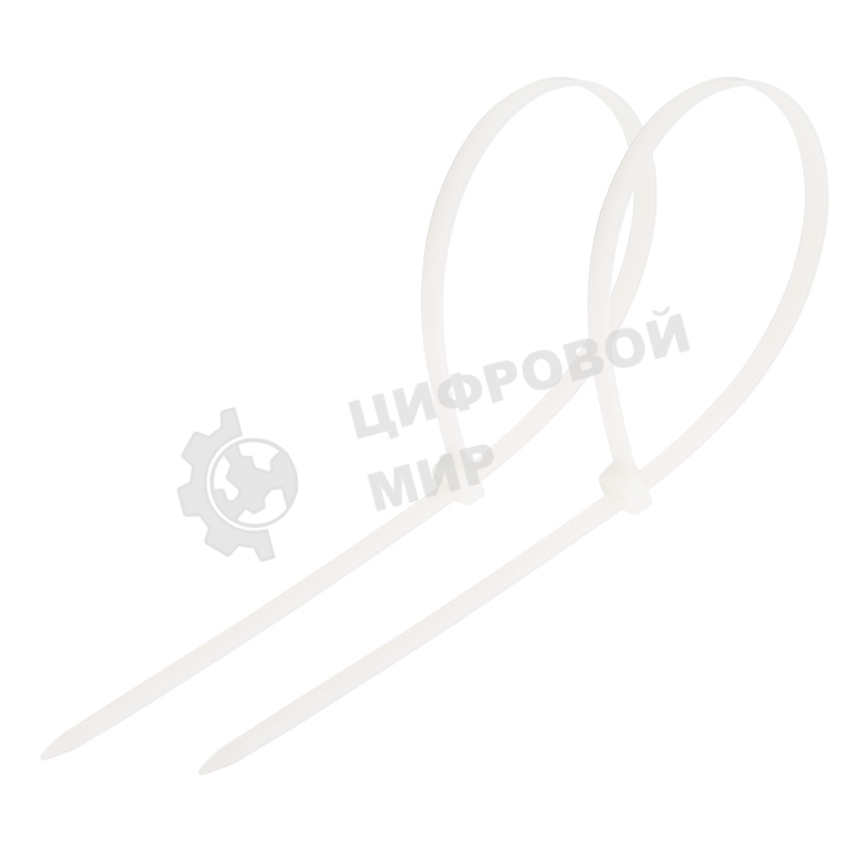 Хомут-стяжка кабельная нейлоновая PROconnect 150 x2,5 мм, белая, упаковка 100 шт.