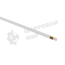 Телефонный кабель Rexant ШТЛП 4 жилы Cu, белый, 100 м