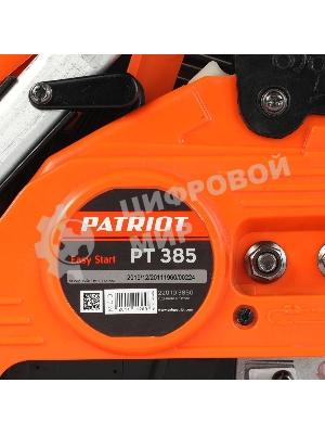 Пила цепная бензиновая PATRIOT PT 385, 38cc, 2.0л.с., шина 14
