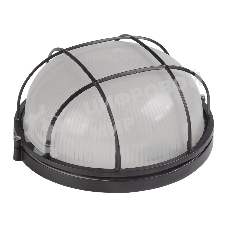 Светильник НПП 1102 100Вт Е27 IP54 черный/круг с реш. LNPP0-1102-1-100-K02 IEK