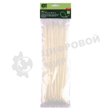 Хомуты Сибртех, 300 x 3,6 мм,пластмассовые,белые,100 шт.