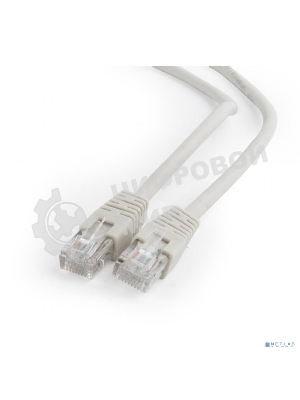 Патч-корд UTP Cablexpert cat.6, 0.25м, литой, многожильный, серый