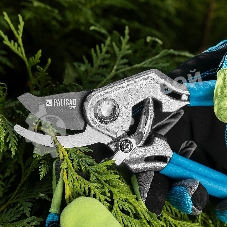 Секатор прямого реза Palisad LUXE 205 мм, алюминиевые рукоятки в ПВХ-оболочке