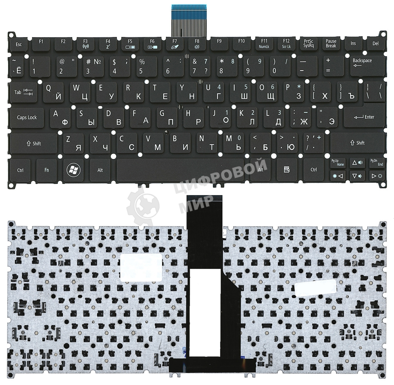 Клавиатура для ноутбука Acer Aspire S3 Aspire One 725 756 AO725 AO756 черная