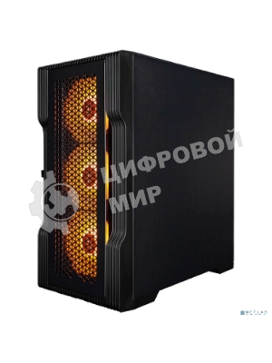 Компьютерный корпус 1STPLAYER TRILOBITE T3 ARGb черный mATX 4x120мм ARGb fans T3-BK-4F7