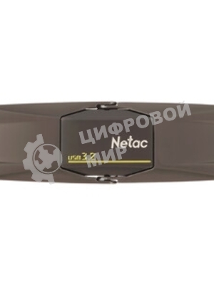 Флешка USB Netac US5 (NT03US5C-128G-32TA), 128Gb, USB 3.2/TypeC, 550/500, черный