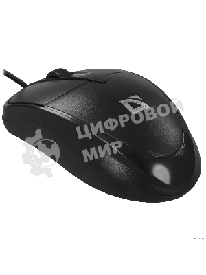 Мышь проводная Defender Trace MB-989 черный, 1000 dpi, USB, кнопки - 3