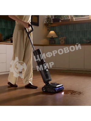 Пылесос вертикальный Roborock F25 Ultra черный, питание от аккумулятора, 430 Вт, уборка сухая/влажная, пылесборник 0.72 л