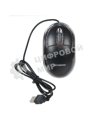 Мышь проводная Гарнизон GM-100 черный, 1000 dpi, USB, кнопки - 3