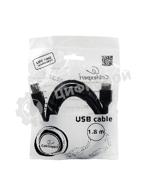Кабель Gembird PRO USB 2.0 удлинительный 1.8м AM/AF позол. контакты, пакет