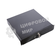 Полка (ящик) для документации 2U (ТСВ-Д-2U.450-9005) черный