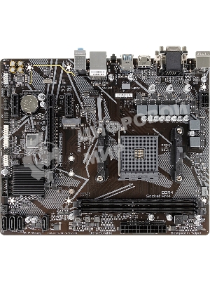 Материнская плата Gigabyte A520M S2H, AM4, AMD A520, 2xDDR4, 4xSATA, 1xM.2, 1xPCIe 3.0 x16, 2xPCIe x1, 1xHDMI, 1xDVI-D, 1xVGA, 1x 1Gb LAN, 4xUSB-A 3.2 Gen 1, 2xUSB-A 2.0, 3x3.5 мм, 7.1, mATX