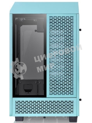 Компьютерный корпус Thermaltake The Tower 100 Turquoise черный без БП miniITX 1x120мм 3x140мм 2xUSB 3.0 audio bott PSU