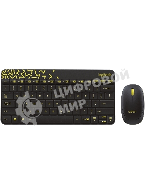 Комплект клавиатура + мышь Logitech Wireless Desktop MK240 Nano черный Retail Combo