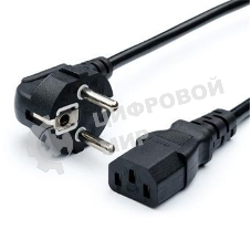 Кабель питания GoPower евровилка CEE 7/7-C13 1.8м ПВХ 0.75мм черный (1/10/160)