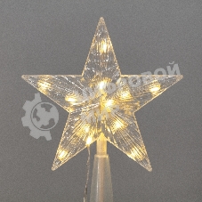 Гирлянда светодиодная Neon-night из росы с макушкой на елку 9 нитей х 2м, 200 LED, эффект водопада, теплый белый, 230В N