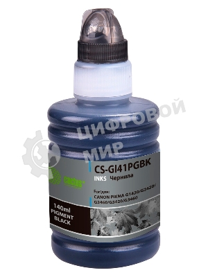Чернила Cactus CS-GI41PGbK черный140мл для Canon PIXMA G1420/G2420/G2460/G3420/G3460