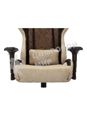 Кресло игровое Бюрократ VIKING 7 KNIGHT BR FABRIC коричневый текстиль/эко.кожа крестовина металл/пластик